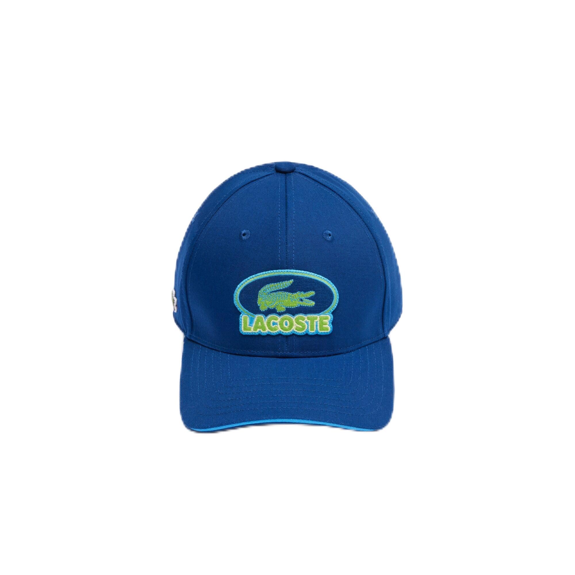 Lacoste Men's Twill Baseball Cap, Globe, Medium