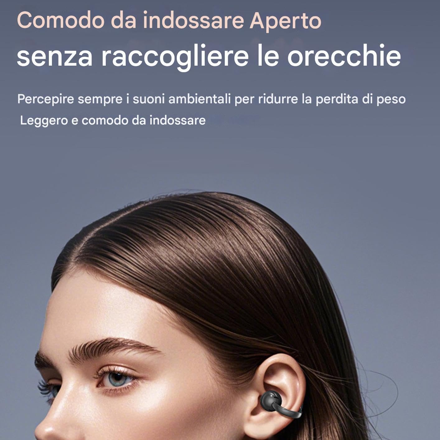 Auricolari intelligenti, auricolari touchscreen | Clip wireless intelligente su cuffia,AI TRADUZIONE AI CANCELLA DI TRADUZIONE Cancellette per le orecchie sportive impermeabili per la traduzione del l