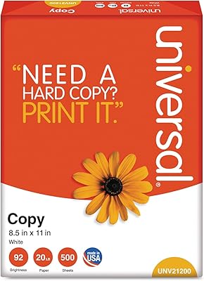 Amazon.com : Universal 28110 Copy Paper, 92 Brightness, 20lb, 11 x 