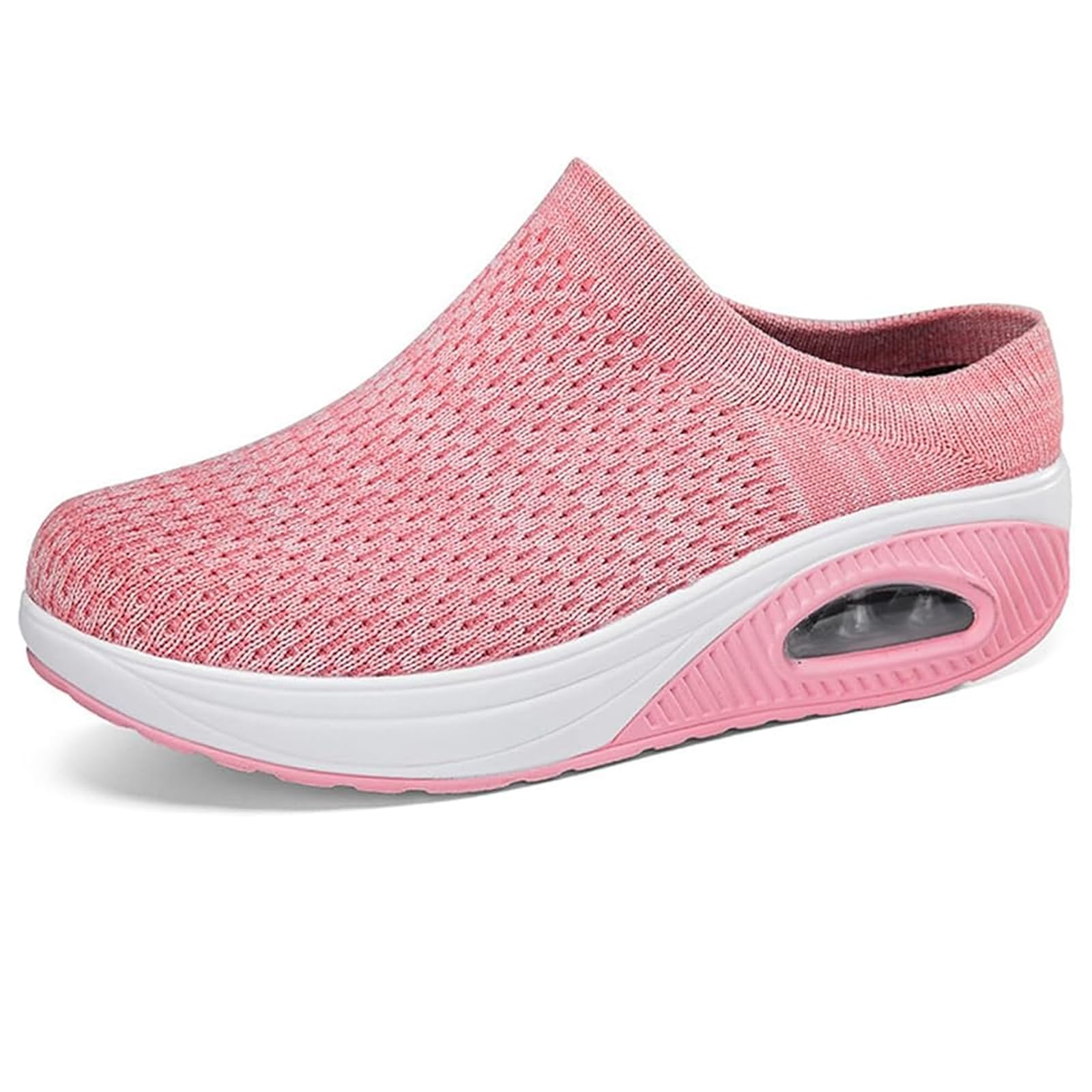 Damen Lässige Orthopädische Hausschuhe Luftkissen Gesundheitsschuhe zum Hineinschlüpfen Atmungsaktive Mesh-Sandalen Abrollschuhe Frauen rutschfeste Mules Clogs