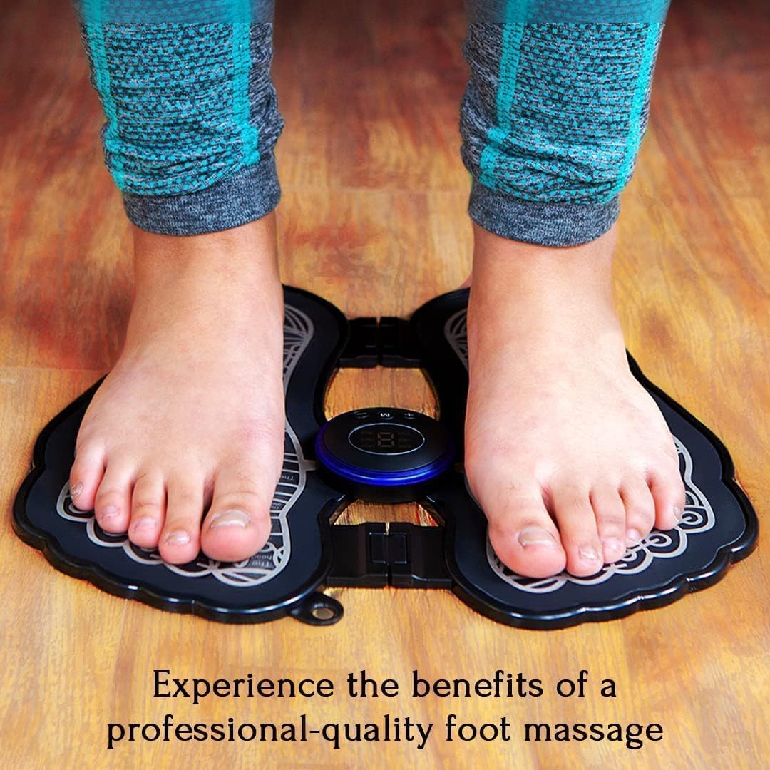 Khantabhan Wireless Rechargible EMS Foot Massagar - Full automatic circulation medical mat for pain relief and relaxation Khantabhan Wireless Rechargible EMS Foot Massagar - Full automatic circulation medical mat for pain relief and relaxation