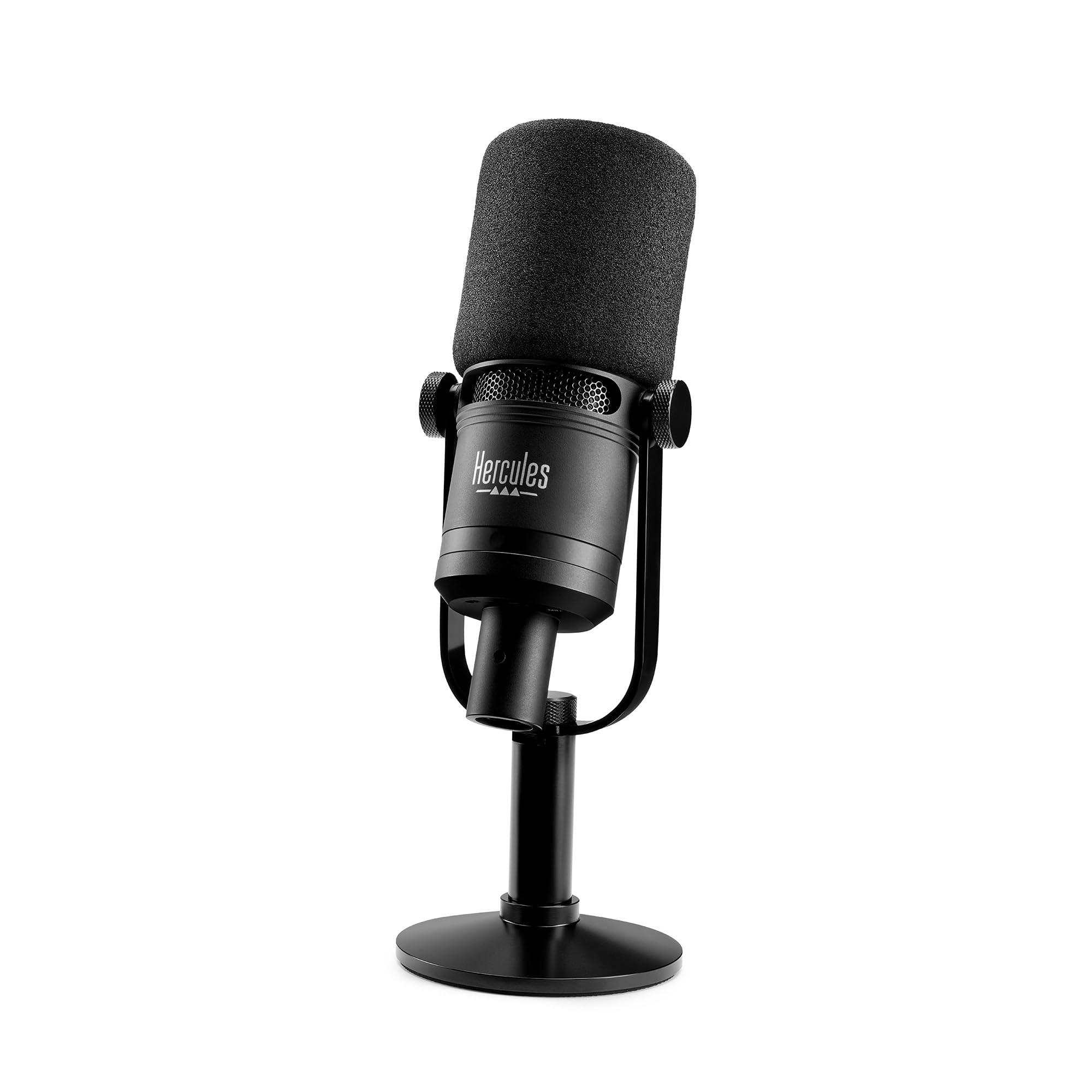 Hercules Stream Essentials Kit - Stream 200 XLR, Contrôleur audio gaming pour PC + micro XLR + Voicemod Pro (3 mois) - Carte son & submix pour streamers