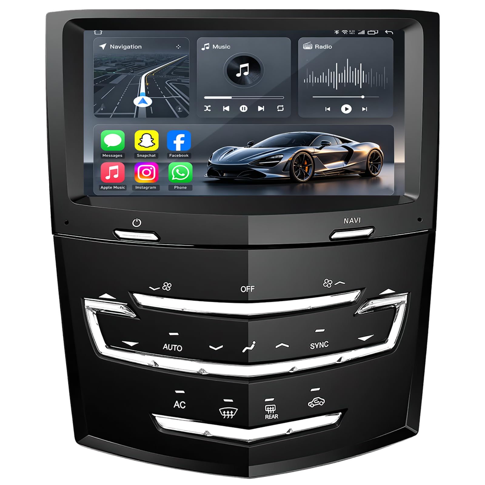 Photo 1 of Car Radio for Cadillac ATS XTS SRX CTS 2013-2020: 8" HD Touchscreen Stereo Replacement with Wireless Carplay Android Auto 5GWiFi Bluetooth FM RDS SWC Backup Camera