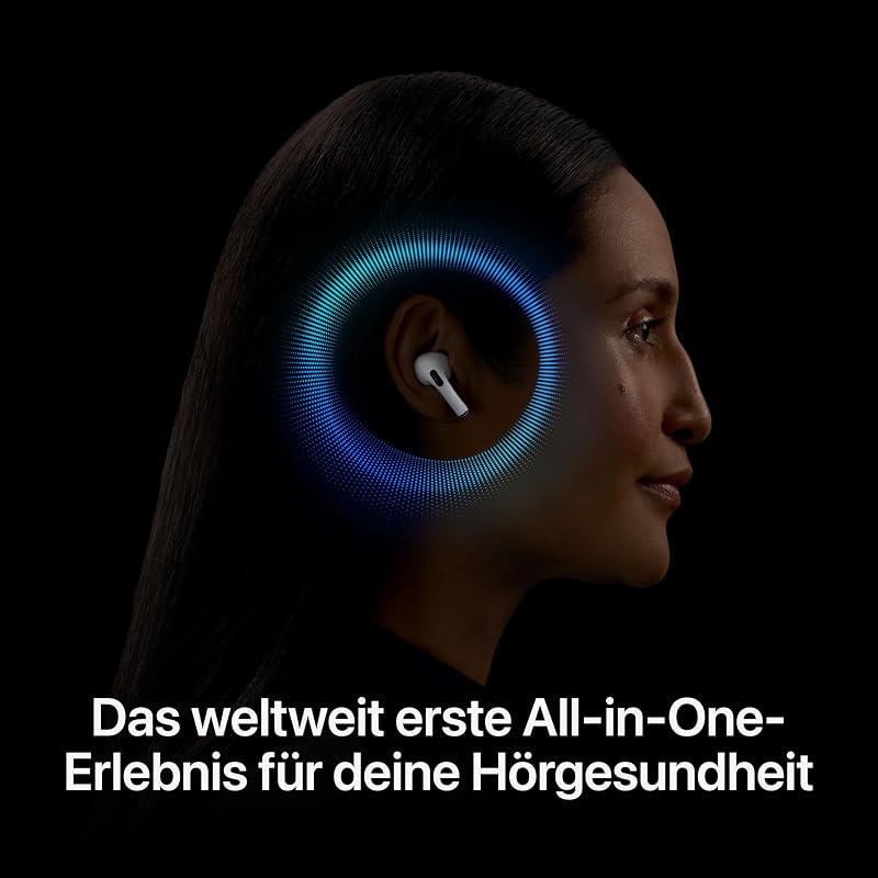 Apple AirPods Pro 2 vezeték nélküli fülhallgató, aktív zajszűrés, hallásegészségügyi funkció, USB-C töltés