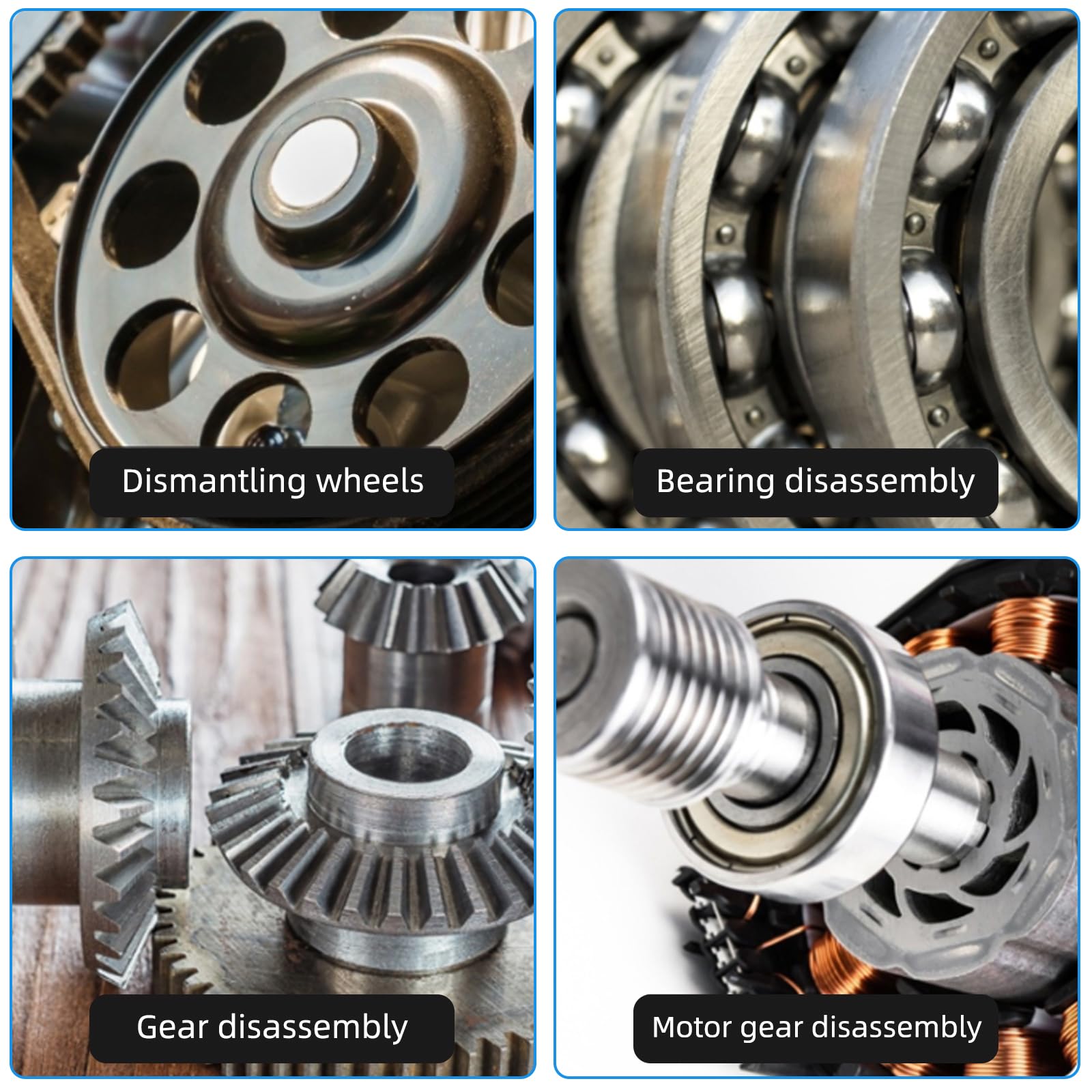 Estrattore a 2 Bracci, Rinforzato Estrattore Universale a 2 Griffe, Estrattore di Cuscinetti per Ingranaggi, Per la riparazione dell'auto, riparazione della macchina (4 pollici)
