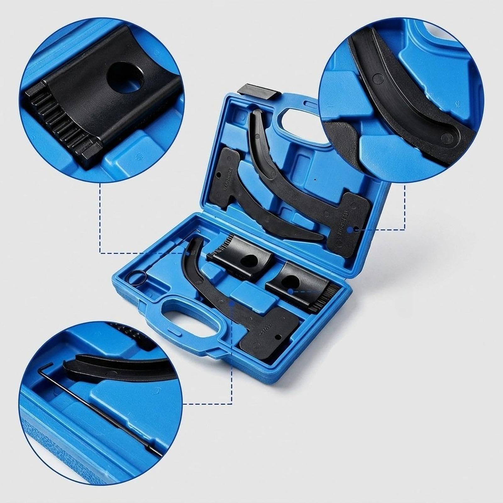 Bloccaggio Albero a Kit Temporizzazione Motore Attrezzi Officina Ricambio Professionale Materiale Robusto Adatto a Manutenzione Automobili, Blu