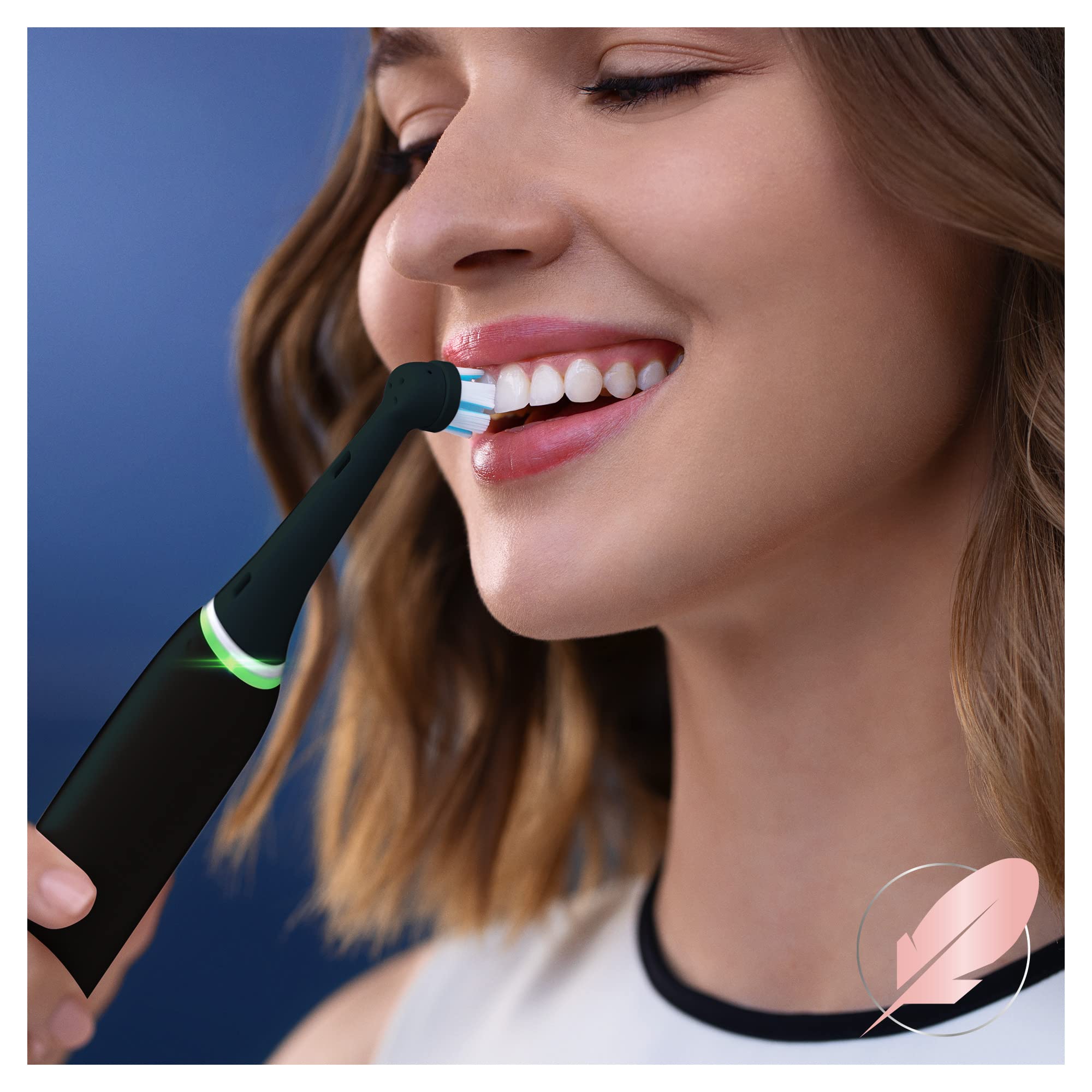 Oral-B iO Gentle Care Testine Spazzolino Elettrico, Confezione da 6 Testine di Ricambio Nere, Pulizia Delicata ed Efficace di Gengive e Denti Sensibili, Adatto alla Buca delle Lettere