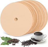 Vista 1 de 200 filtros de café percolador sin blanquear para percoladora Bozeman, papel de filtro de café desechable de 3.75 pulgadas, adecuado para camping