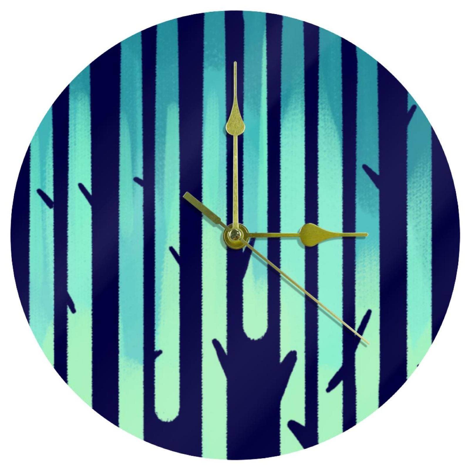 Horloge murale ronde décorative pour la maison et cadeaux