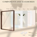 Bois 8x10 Cadres d'images 6x8 / 5x7 Cadre photo en noyer noir naturel brun
