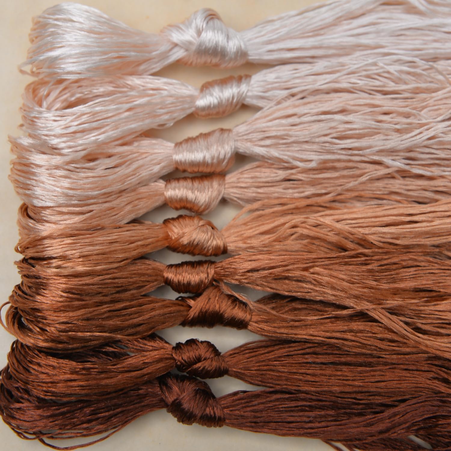 100% Mulberry Silk Embroidery Thread 9 Colors 110m Each (60) | China Handmade Embroidery Silk Art Thread Jewelry Making Cross Stitch Floss Needlepoint DIY Gift Sewing Kits