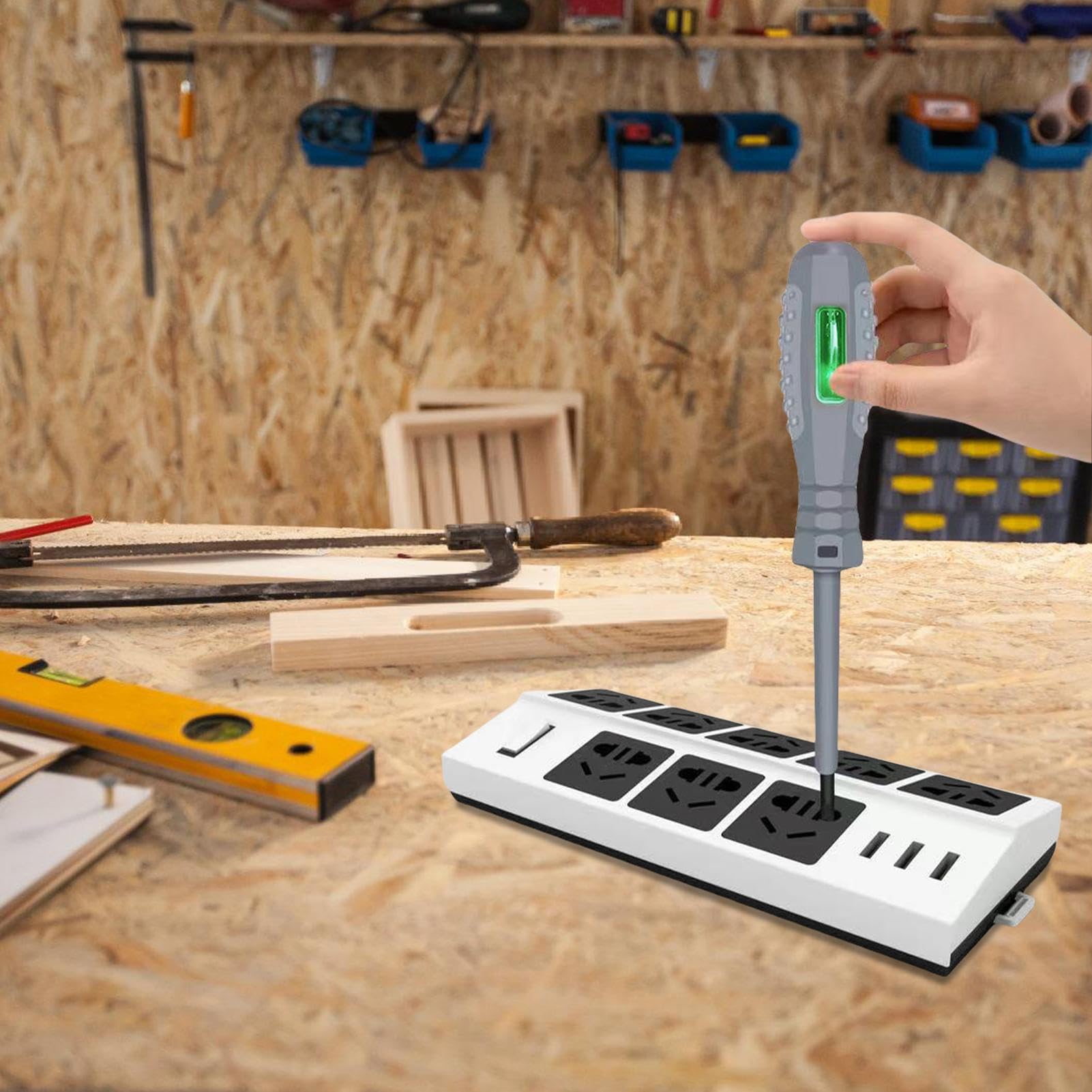 Cacciavite Magnetico Tester Tensione Manico Ergonomico Con Spia Luminosa