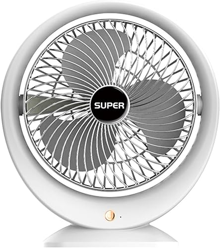 Miniatura 7 de Chchmu Ventilador de escritorio USB de 8 pulgadas, ventiladores de mesa de escritorio de 3 velocidades, ventilador silencioso personal con fuerte