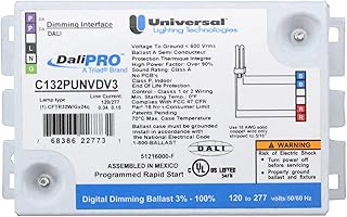 Universal C132PUNVDV3 Dali CFL Digital Dimming Ballast, 3% - 100%, 120/277V
