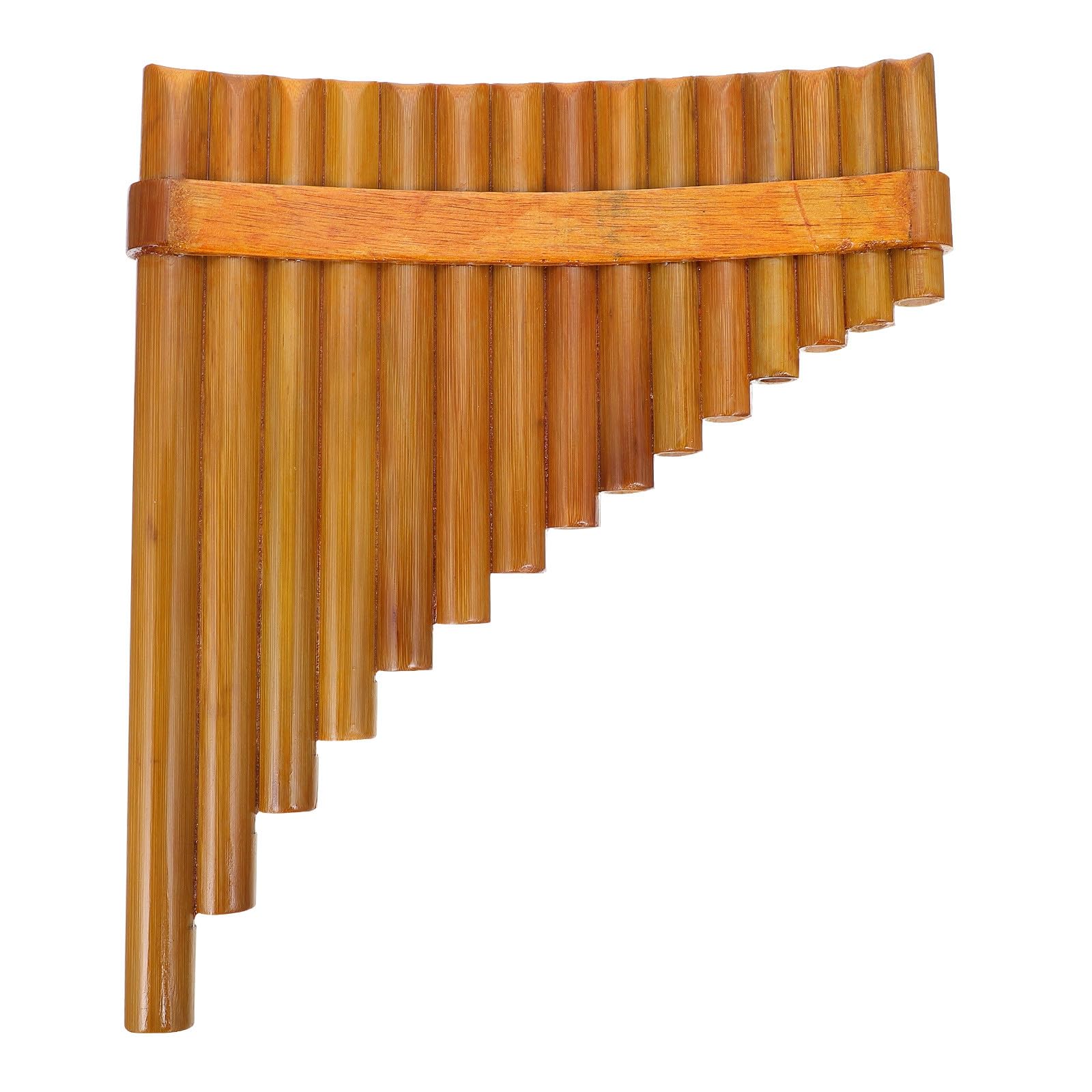 SOLUSTRE 15-rohr Bambus Panflöte G-ton für Anfänger Links Leichtes Holzblasinstrument Tragbare Schul Panflöte
