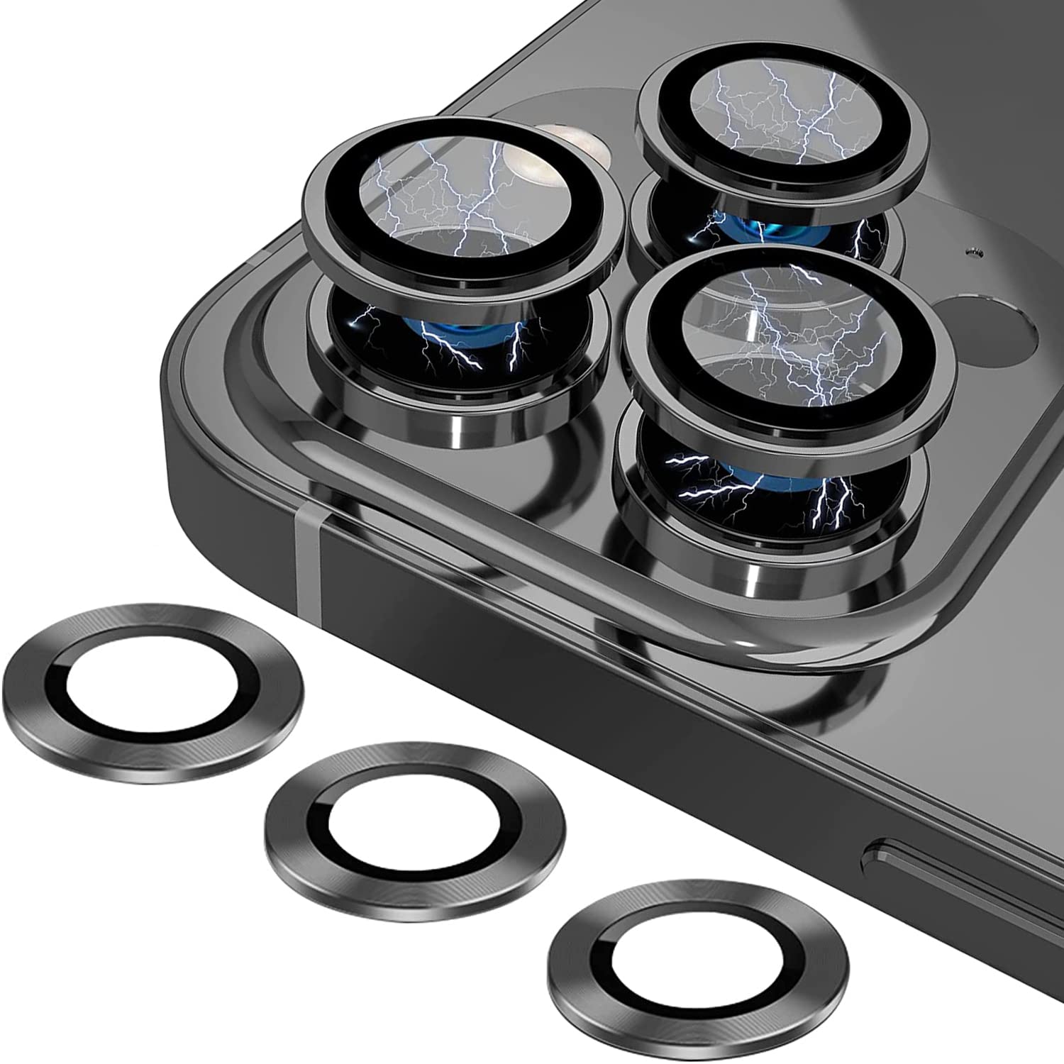Protège objectif iPhone 13 Pro Max graphite pour photos de voyage sans risque - 8