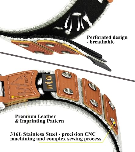 Miniatura 3 de Caseultra Correa de caja de acero inoxidable compatible con correas de Apple Watch para hombres de 1.772 pulgadas, 1.732 pulgadas, 1.654 pulgadas,