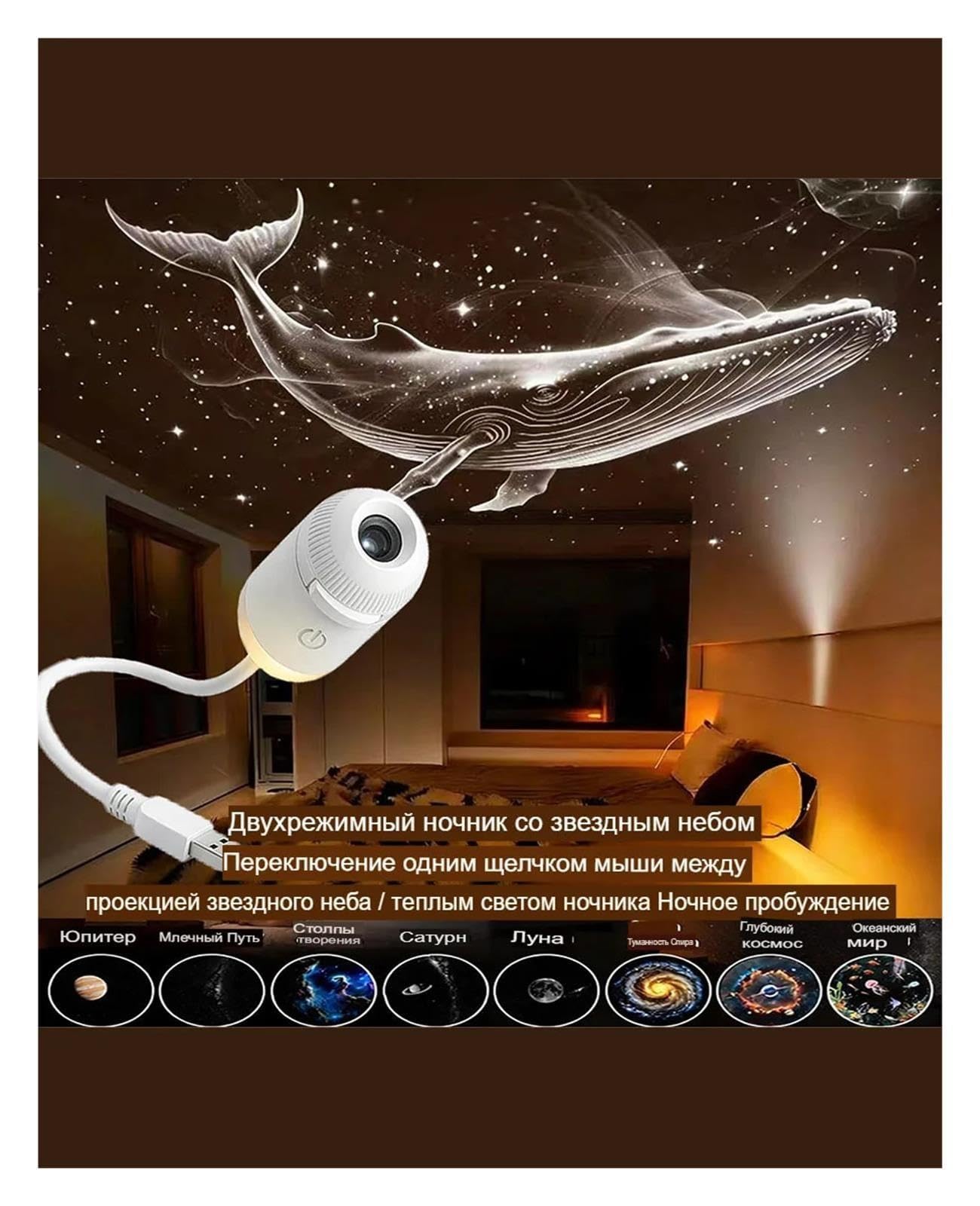 Mini Projecteur De Ciel Étoilé USB, Veilleuse Portable De Galaxie