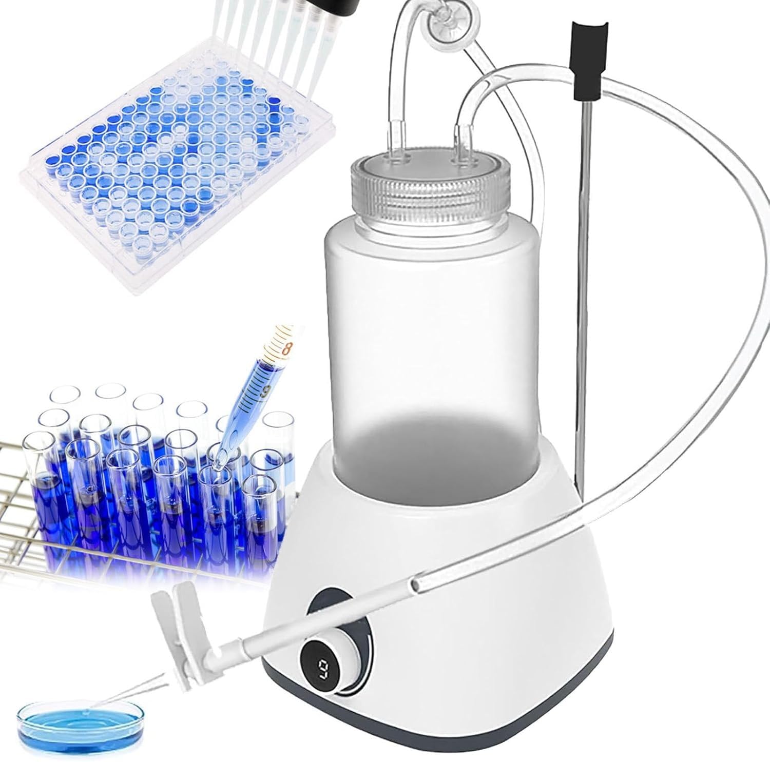 Przenośny recykler płynnych odpadów laboratoryjnych Urządzenie do zbierania i ekstrakcji płynnych odpadów chemicznych w laboratorium Pompa próżniowa do laboratorium
