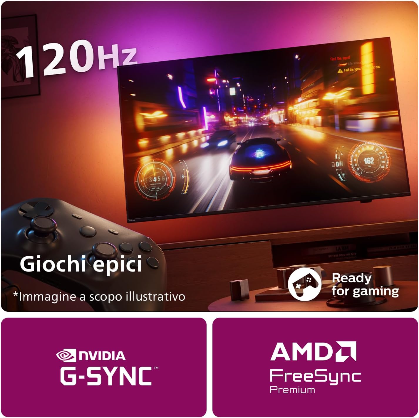 Philips Ambilight 55OLED769 4K OLED Smart TV - Display 55’’ con P5 AI Perfect Picture Ultra HD, Titan OS TV, Dolby Vision e Dolby Atmos Sound, Funziona con Alexa e Google Assistant - Cornice metallica 55" 2024 Series - Immagine 5