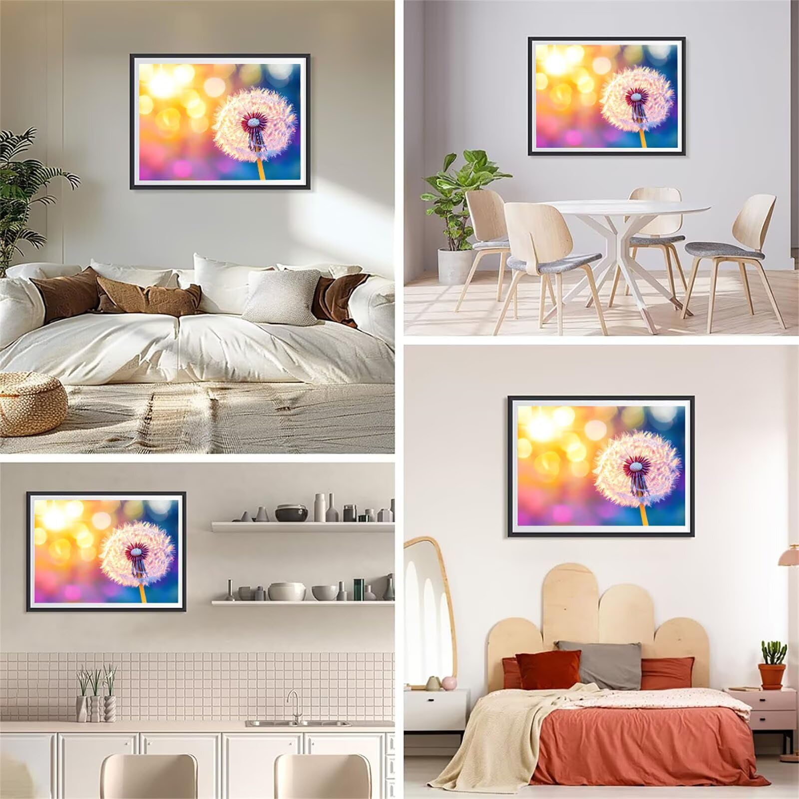 Dmuchawiec, zestawy artystyczne, dla dorosłych, błyszczące diamentowe zestawy do malowania 5D, dla dorosłych, DIY, okrągłe, pełne wiercenie, sztuka dla początkujących, rękodzieło, obraz na płótnie