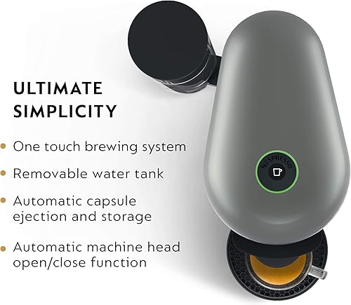 Vista 21 de Nespresso VertuoPlus paquete de lujo negro por Breville