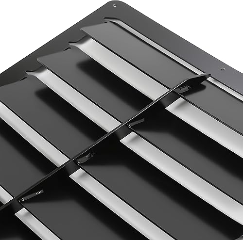 Miniatura 7 de KUAFU Rejilla de capó de acero compatible con Chevy Chevrolet Camaro Z28 IROC-Z IROC 1985-1990, insertos de rejilla de ventilación de aire con