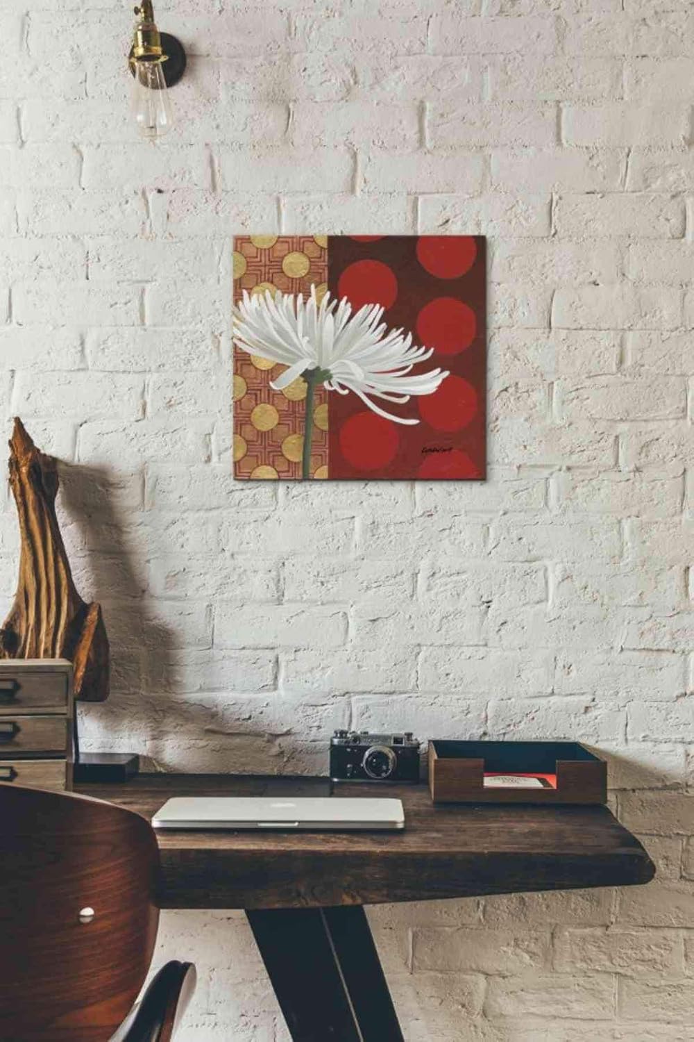 Epic Graffiti 'Morning Chrysanthemum I' by Kathrine Lovell, Canvas Wall Art, 12"x12"