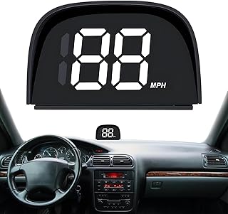 Universal LED Digital Tachometer, Head Up Speed Display, Waterproof Digital GPS Speedometer, Car Hud GPS Speedometer, Mileage Measurement, Universal Hud Speedometer For All Vehicle and Bicycle