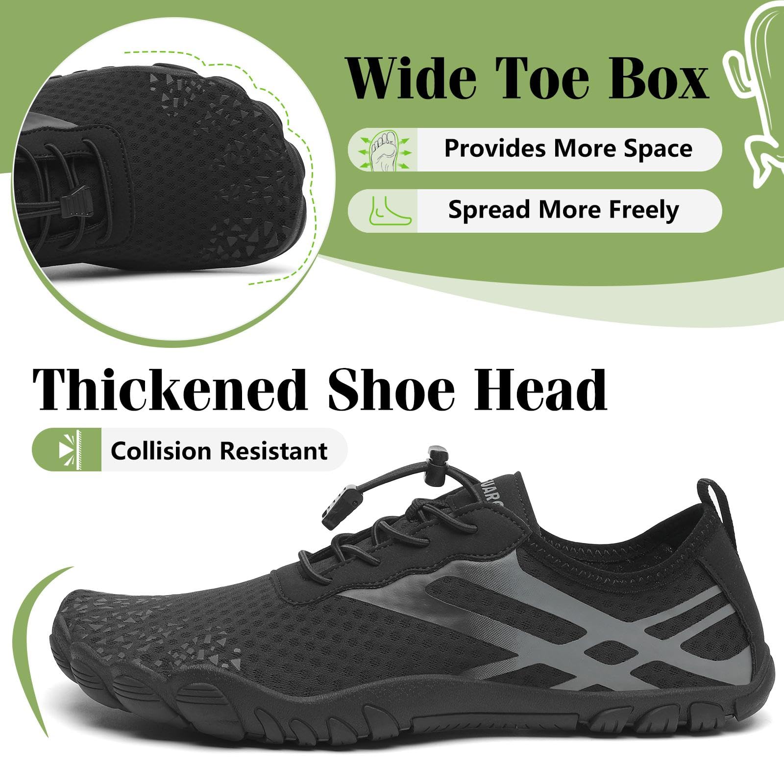 SAGUARO Uomo Scarpe Acquatiche Donna Pantofole da Spiaggia d'Acqua Bagno Scarpa Asciugatura Rapida Antiscivolo