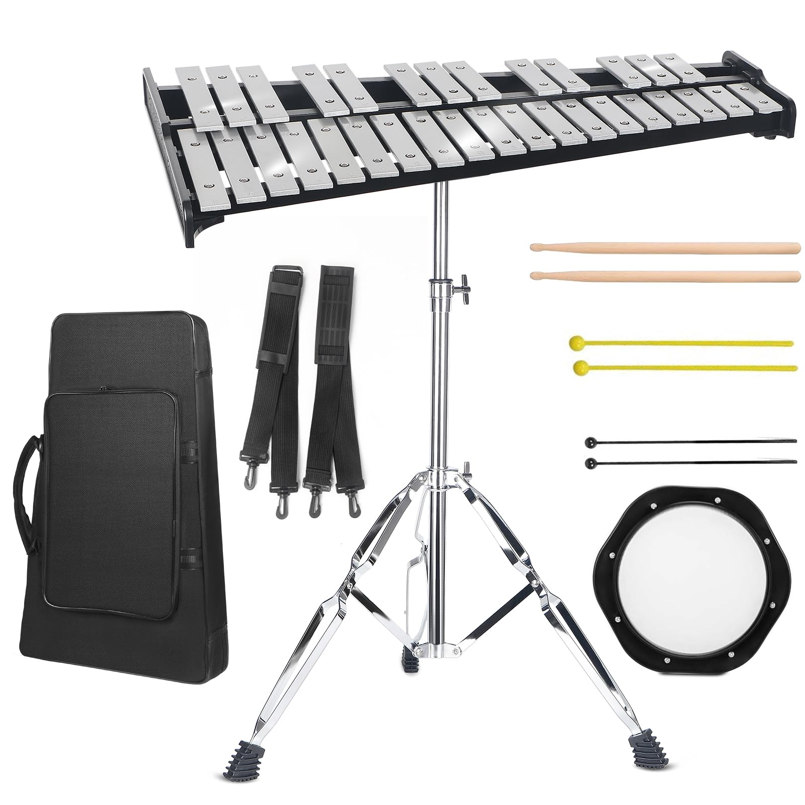 Snapklik.com : Professional 32 Note Glockenspiel Xylophone Bell Kit