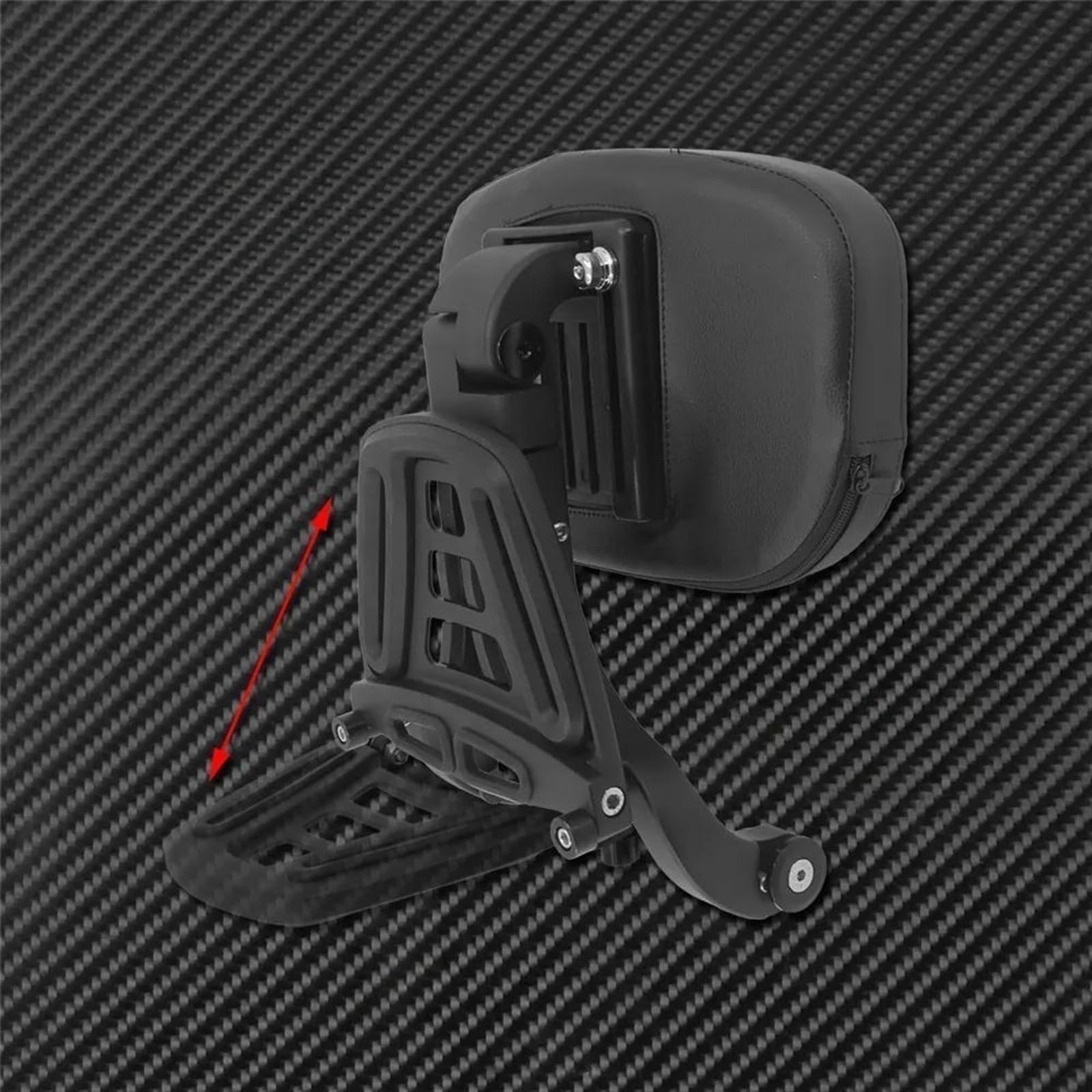 Schienale Passeggero Conducente Regolabile Multiuso per Moto per H&Arley Softail Fat Bob FXFB 2018-2020 2019