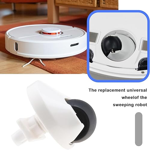 Miniatura 2 de The Lord of the Tools Rueda delantera universal compatible con Roborock S6/S7 Series S65/S55 Max/S65 Pure/S45 Max/S70/S75 Robot Aspirador