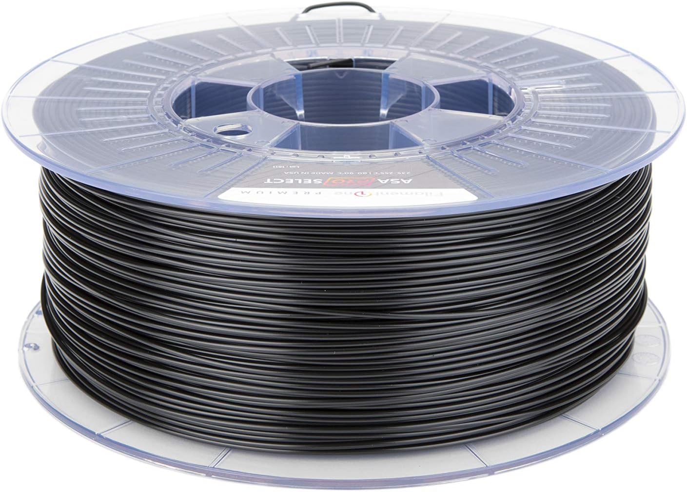 FilamentOne Premium ASA PRO Select Traffic Black - 1.75mm (125G) 3D Printer Filament Manufacturing Precision +/- 0.02 mm
