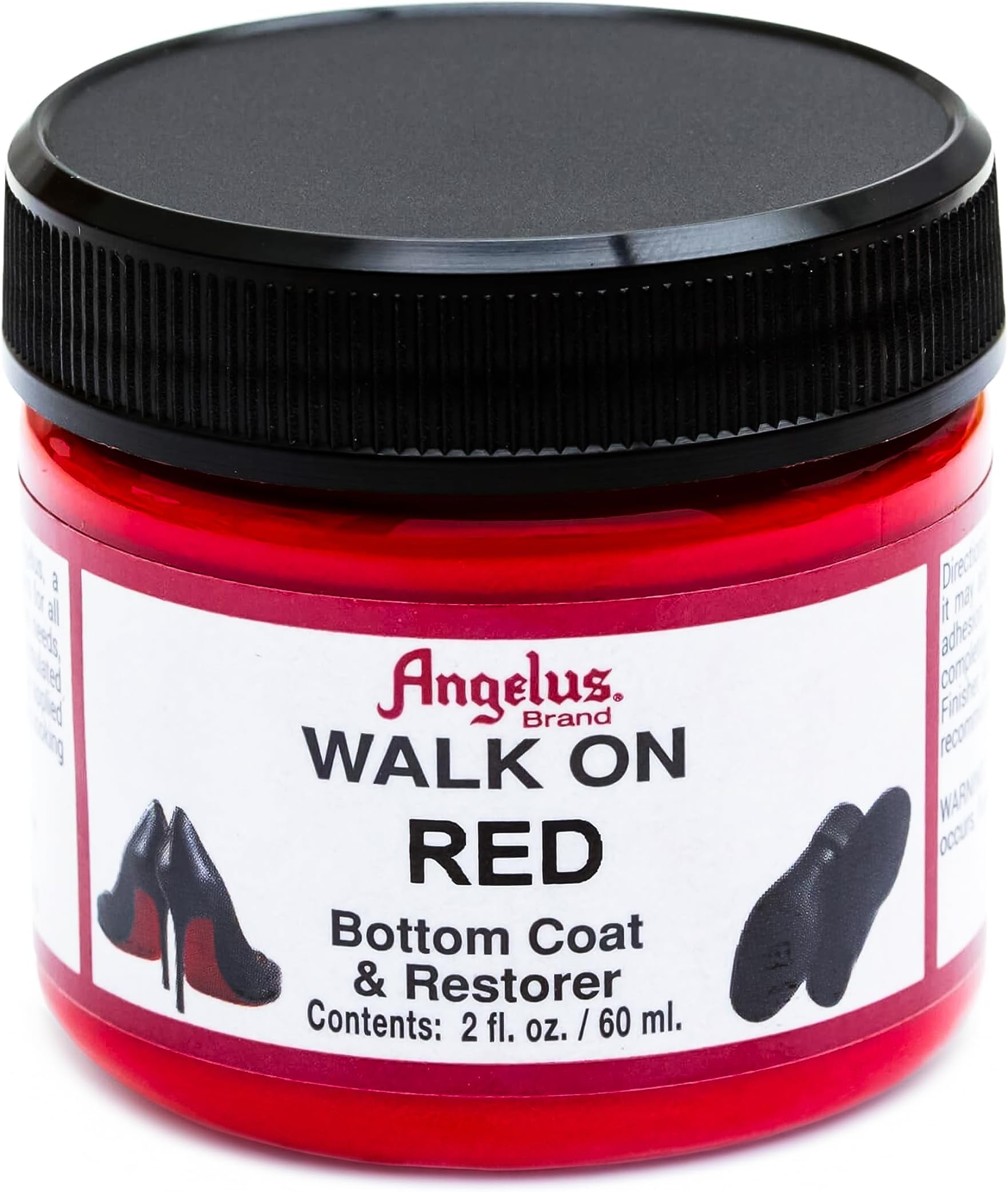 Walk On Red Bottom Coat & Restorer Angelus Brand Acrylic Leather Paint