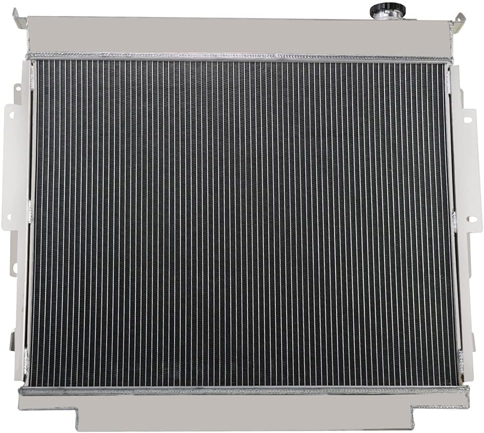 4 Row Radiator - Aluminum Radiator Compatible For 1983-1996 Ford F59 F-250 F-350 F59 6.9L 7.3L V8 Radiators 85 87 88 90 92 95 (US SHIPPING)
