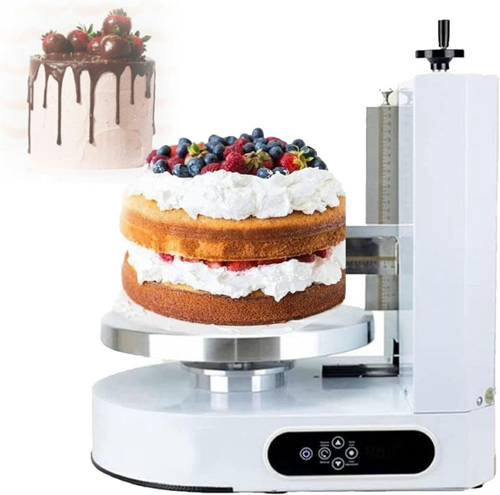 Máquina Giratoria Automática For Repostería De 4 A 12 Pulgadas For Repostería, Máquina For Decorar Repostería De Cumpleaños Con Capa Suave De Crema, Máquina For Untar Mantequilla Y Crema For Reposterí