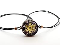 Vista 3 de Metatron's Cube Merkaba Orgone Pendant with Amethyst