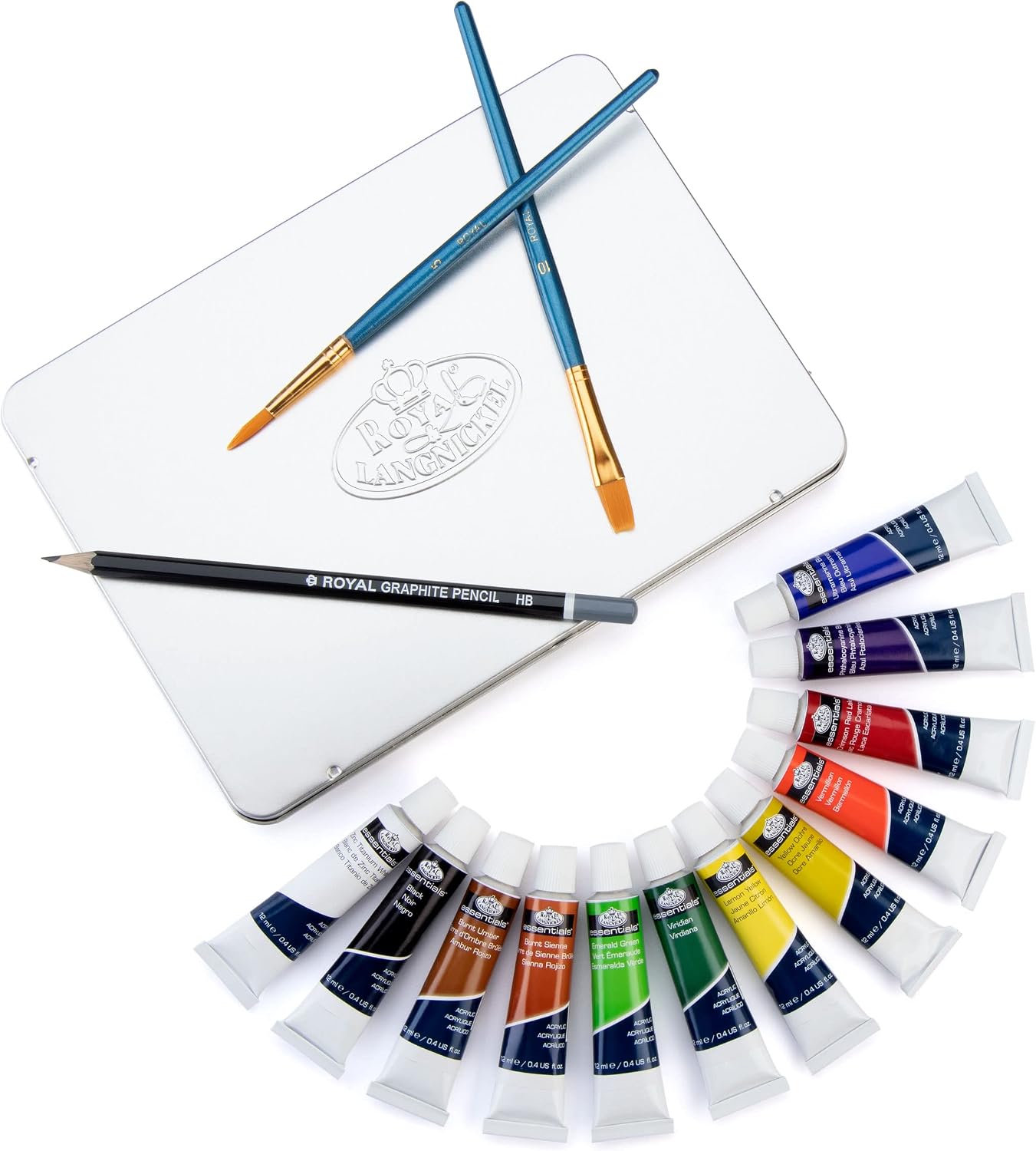 Royal & Langnickel Acrylic Painting Art Set W/Tin