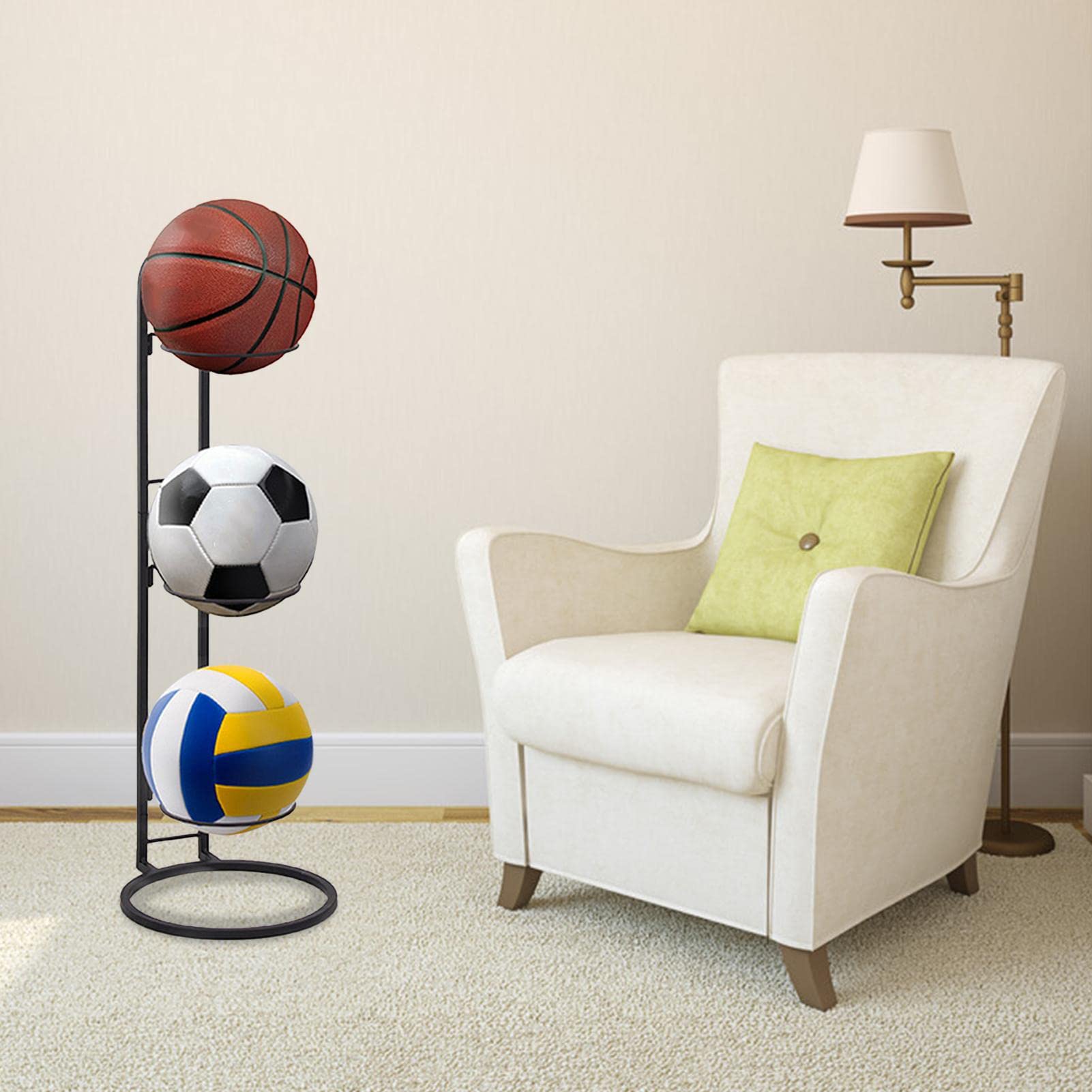 Support De Présentation Pour Balles De Sport - Foot, Basket, Volley - Piédestal Décoratif Pour Collection