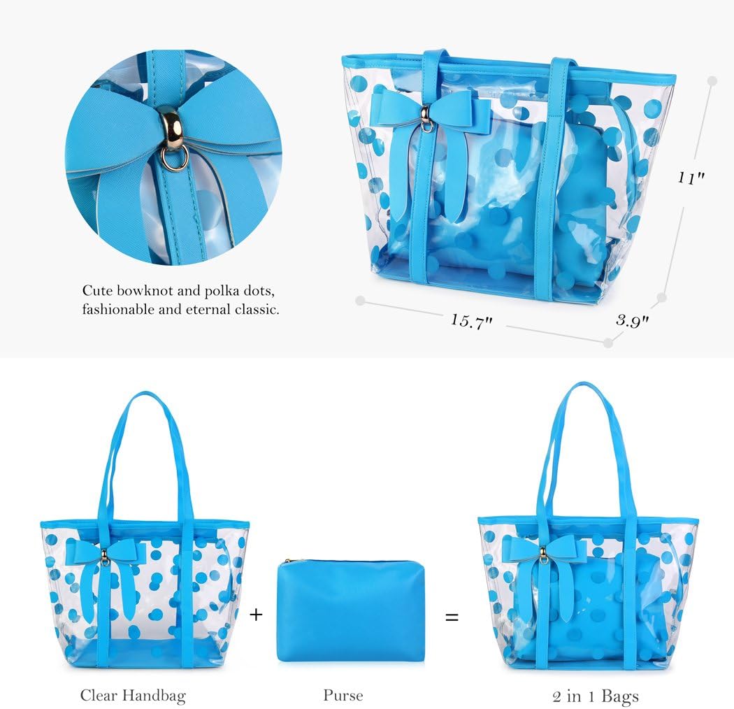 Women's Clear Tote Bags Multi-Use Shoulder bag Handbag Beach bag Shopping Bag | Multi-Use, Beach bag, Shopping Bag