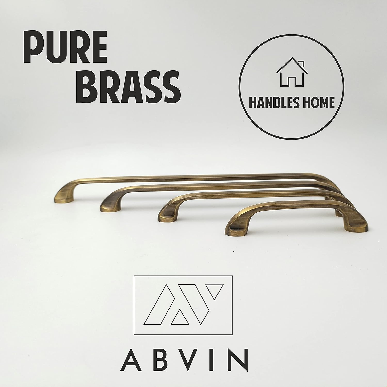 Premium Solid Brass Bar Handles, Modern Gold Cabinet Hardware, Furniture Pulls for Doors, Cabinets, Cupboards & Drawers (1 pcs) (96mm (4 inch))