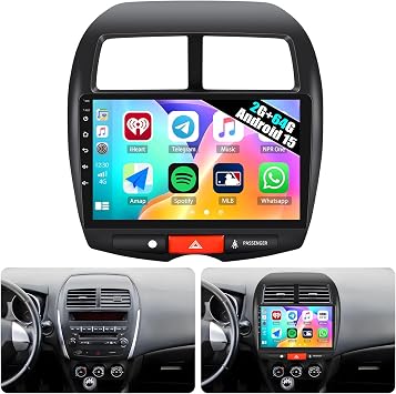 2G+64G 10.1" Car Radio Car Stereo for Mitsubishi Outlander Sport 2011-2017,Mitsubishi ASX 2013-2015,RVR 2011-2017 with Wireless CarPlay Android Auto,WiFi/GPS,Bluetooth,FM/RDS SWC+Backup Camera