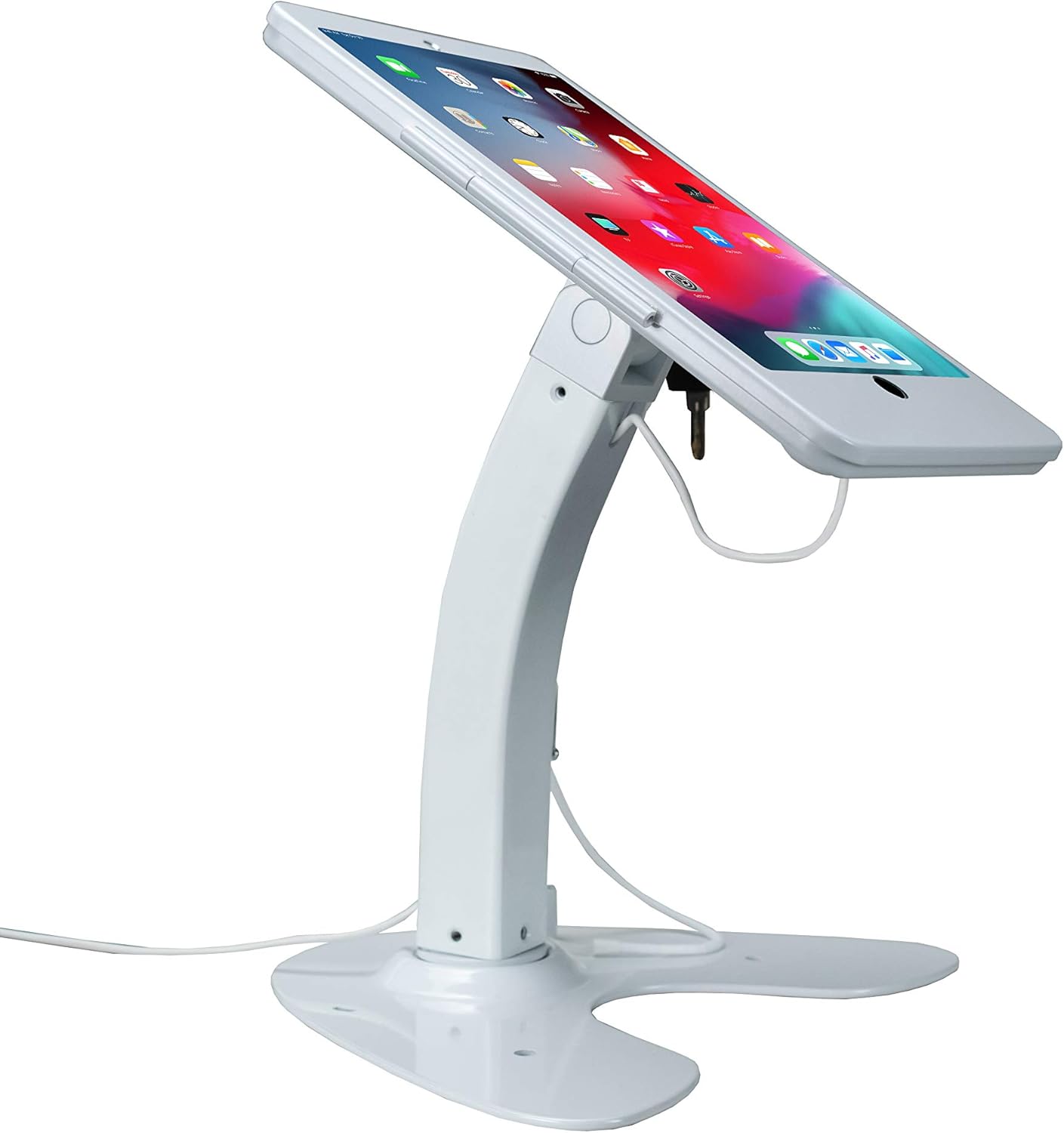 Onе-Dау Sаlе: Uр tо 70% оƒƒ Dual Locking Stand – CTA Security Kiosk with Locking Case, Cable, Stylus, Tether, and 360-Degree Rotating Base for iPad Pro 10.5”, iPad Air 3, and Headphone Jack. (PAD-ASKTW) - White
