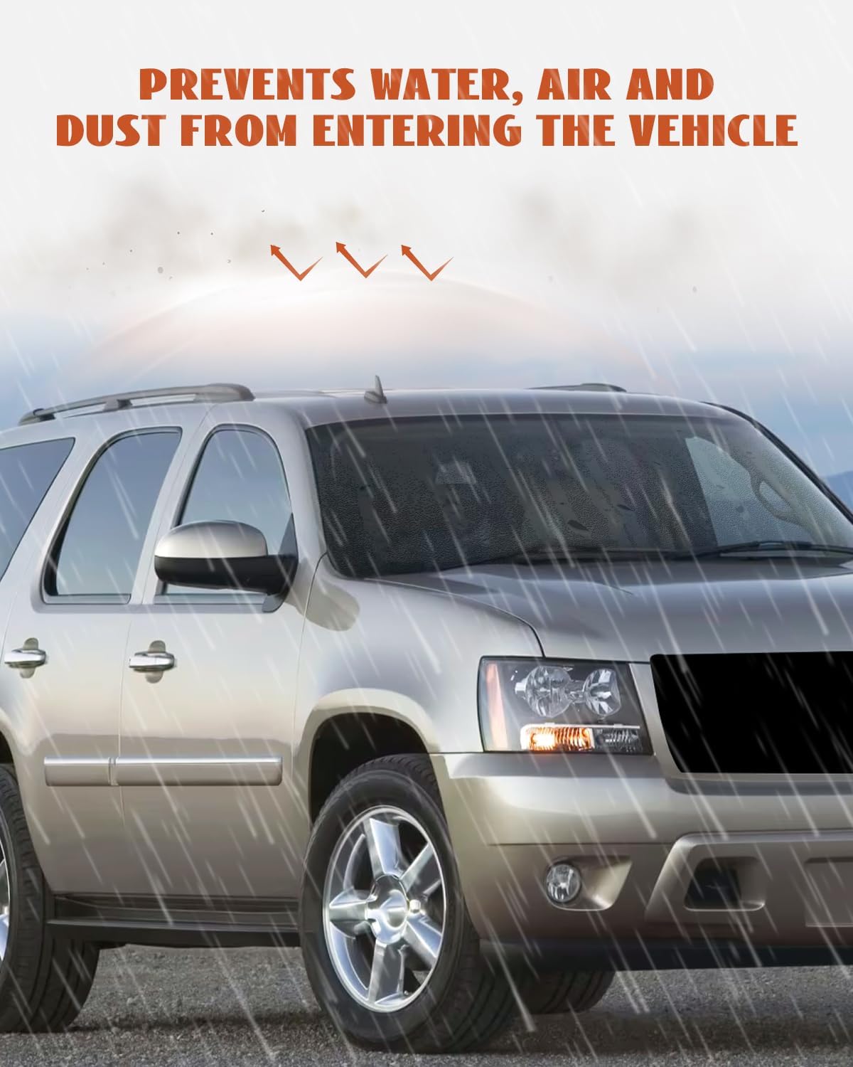 Weatherstrip Seal Fit for Chevy Suburban 1500 2500 Tahoe, Fit for GMC Yukon XL 1500 2500, Fit for Cadillac ESV EXT, Replace 22766410