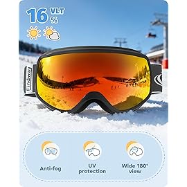 findway Kids Ski Goggles, Kids Snowboard Goggles for Boys Girls Toddler age 3-12