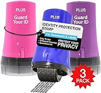 Vista 24 de Guard Your ID Wide Advanced Roller 2.0 - Sello de seguridad para prevención de robo de identidad, color rosa