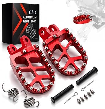 JFG RACING Dirt Bike Foot Pegs for XR650L/CR80R CR80RB/CR85R CR85RB/CRM250