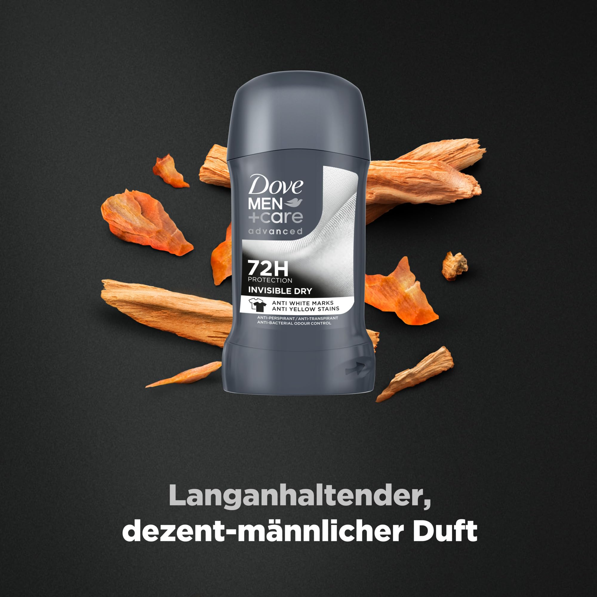 Dove Men+Care Advanced Anti Transpirant Deo Stick Invisible Dry Deodorant mit 72 Stunden Schutz gegen Körpergeruch und Achselnässe 50 ml