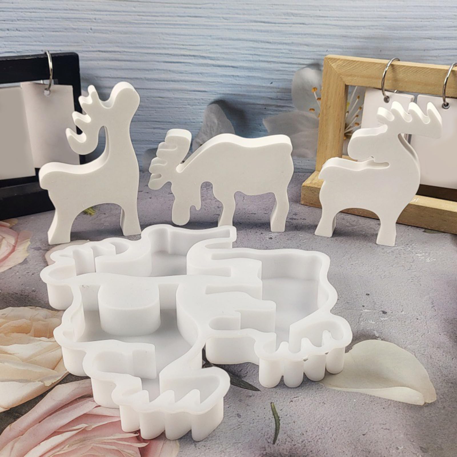 Stampo Silicone Per Corna Di Alce/Cervo - Per Cioccolato, Caramelle, Sapone, Decorazioni Natale